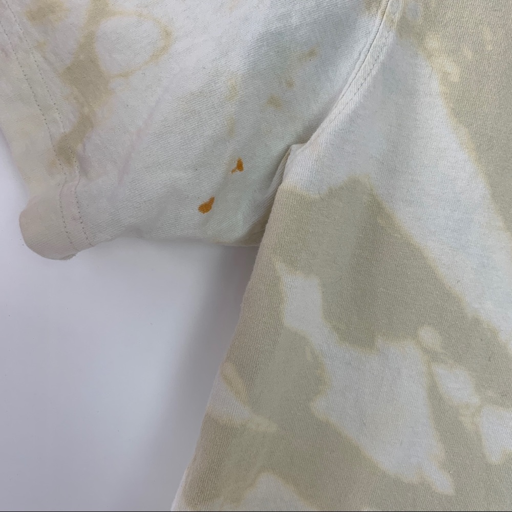 Carhartt Beige Custom Bleach Dye Tee Shirt Large - Picture 4 of 6